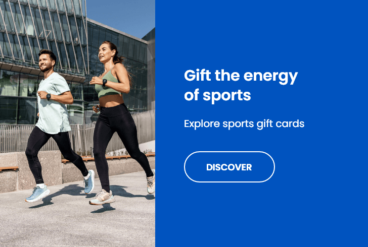 Give the energy of sport with our gift cards.