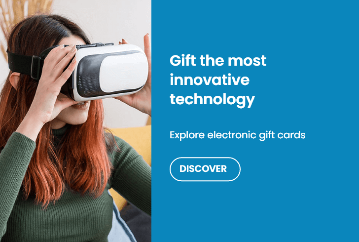 Give digital gift cards for hi-tech purchases
